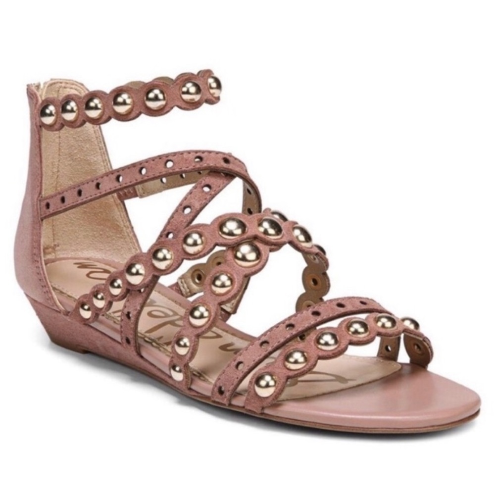 Sam Edelman Dustee‎ Gladiator Sandals 8.5 – Suede Studded Brown Boho Festival